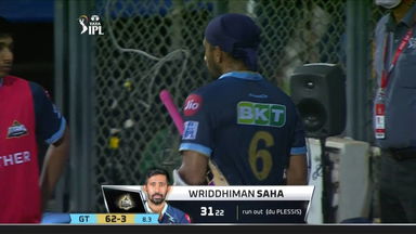 M67: RCB vs GT – Wriddhiman Saha Wicket