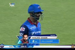 M10: DC vs KKR – Hanuma Vihari Wicket