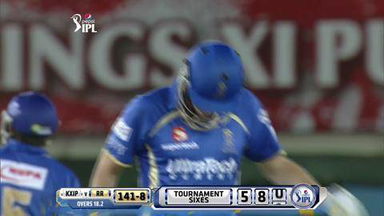 M52: KXIP vs RR – James Faulkner Six