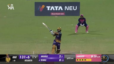 M56: KKR vs RR – Rinku Singh Six