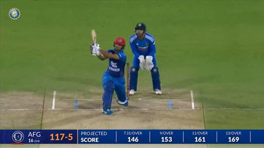 IND vs AFG 2024, 2ND T20I: Najibullah Zadran Six