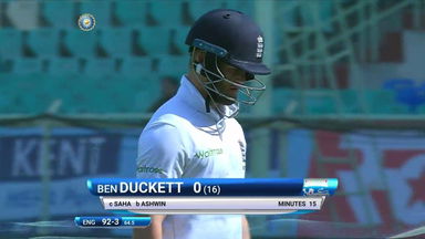 IND vs ENG 2016 - 2nd Test, day 5 : Ben Duckett Wicket