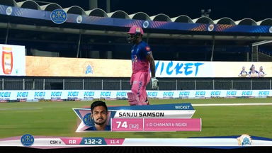 M04: RR vs CSK – Sanju Samson Wicket
