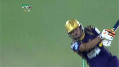 M21: KKR vs HOB –  Manish Pandey Wicket