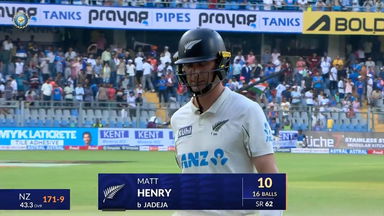 IND vs NZ 2024, 3rd Test: Matt Henry Wicket