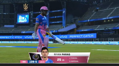 M16: RCB vs RR – Riyan Parag Wicket