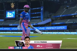 M16: RCB vs RR – Riyan Parag Wicket