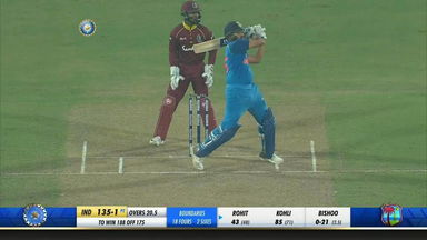 IND vs WI 2018, 1st ODI: Rohit Sharma Six