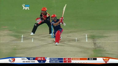 M36: SRH vs DD – Prithvi Shaw Six