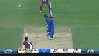IND vs WI 2019, 2nd ODI: Rohit Sharma Six