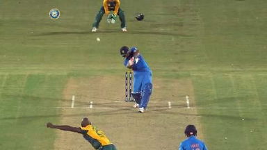 1ST T20I: IND vs SA – Rohit Sharma Six
