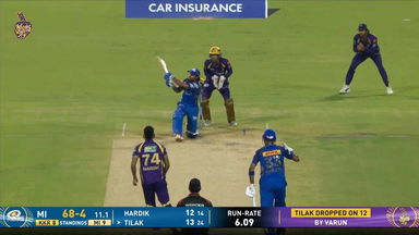 IPL 2026 M65: KKR vs MI - Tilak Varma Six