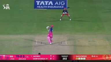 IPL 2026 M16: RR vs RCB - Yashasvi Jaiswal Six