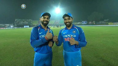 Virat and Rohit bond over the microphone