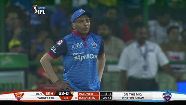M16: DC vs SRH – Player Mic'd Up – Prithvi Shaw