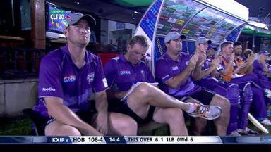 CLT20 2014 M2: KXIP vs HOB  –   Super Sixes