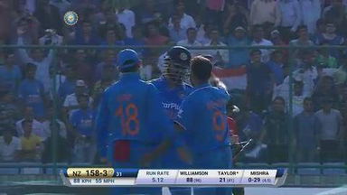 India vs NZ 2016, 2nd ODI: Fall of Wickets - New Zealand
