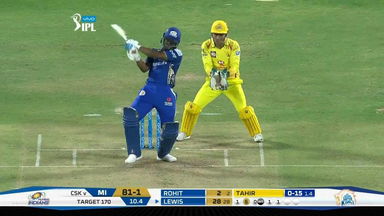 M27: CSK vs MI –  Evin Lewis Six