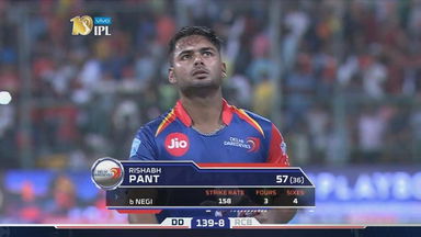 M5: RCB vs DD – Rishabh Pant Wicket