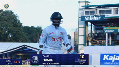 IND vs BAN 2024, 2ND Test: Zakir Hasan Wicket