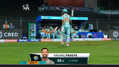 M20: RR vs LSG – Krunal Pandya Wicket