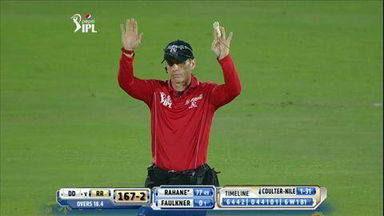 M36: RR vs DD – Ajinkya Rahane Six