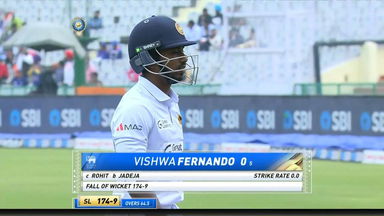 IND vs SL 2022, 1st Test, Day 3:  Vishwa Fernando Wicket