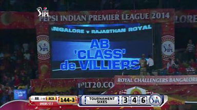 M35: RCB vs RR –  AB de Villiers Six