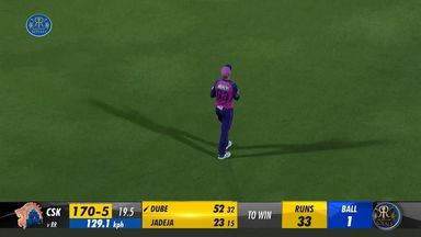 M37: RR vs CSK – Shivam Dube Wicket