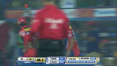 M21: DD vs MI – Parthiv Patel Wicket