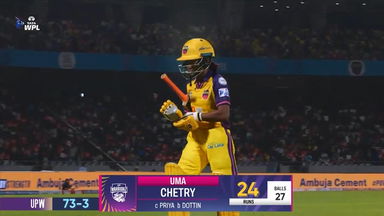 Wicket: Match 3, Gujarat Giants vs UP Warriorz, WPL 2025: Uma Chetry Wicket