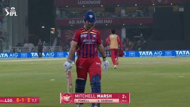 IPL 2026 M38: LSG vs KKR - Mitchell Marsh Wicket