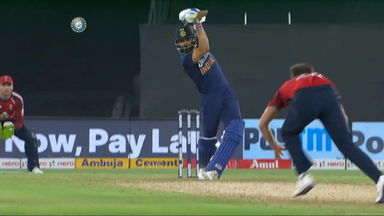 IND vs ENG 2021, 3rd T20I : Virat Kohli Six