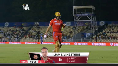 M32: DC vs PBKS – Liam Livingstone Wicket