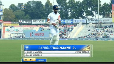 IND vs SL 2022, 1st Test, Day 3: Lahiru Thirimanne Wicket