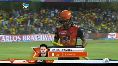Q1: SRH vs CSK – Manish Pandey Wicket