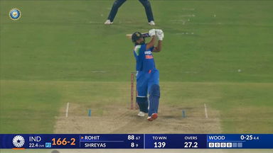 IND vs ENG 2025, 2nd ODI: Rohit Sharma Six