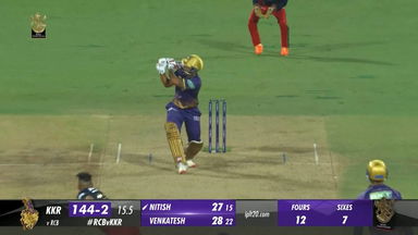 M36: RCB vs KKR – Nitish Rana Six