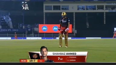M36: RCB vs SRH – Shahbaz Ahmed Wicket