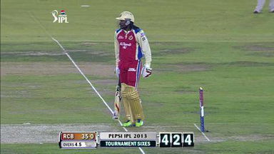 M51: KXIP vs RCB – Chris Gayle Six