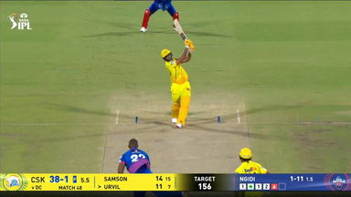 IPL 2026 M48: DC vs CSK - Urvil Patel Six