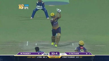 M54: KKR vs MI – Yusuf Pathan Six