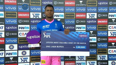 M43: RR vs RCB  – Upstox most valuable Asset of the match –  Evin Lewis
