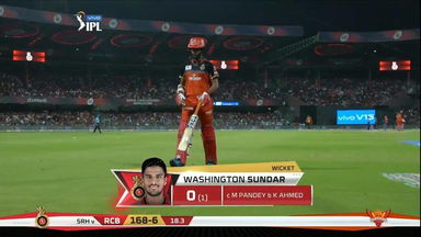 M54: RCB vs SRH – Washington Sundar Wicket