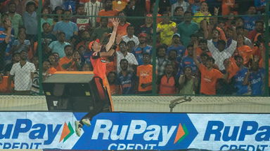 Splendid fielding: Marco Jansen's fantastic effort near the boundary ropes