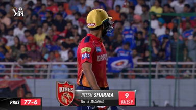 M33: PBKS vs MI – Jitesh Sharma Wicket