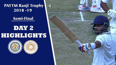 Ranji Trophy 2018-19 SF: Saurashtra v Karnataka - Day 2 Highlights