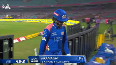 Wicket: Match 8, Mumbai Indians vs UP Warriorz, WPL 2026: G. Kamalini Wicket