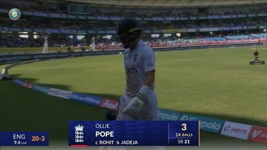 IND vs ENG 2024, 3RD Test: Ollie Pope Wicket