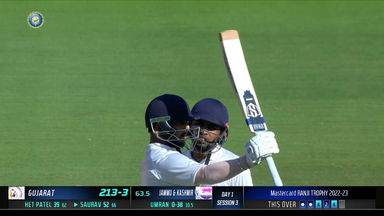 Saurav Chauhan's brisk 73 for Gujarat